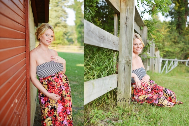 park maternity photos, floral maxi dress